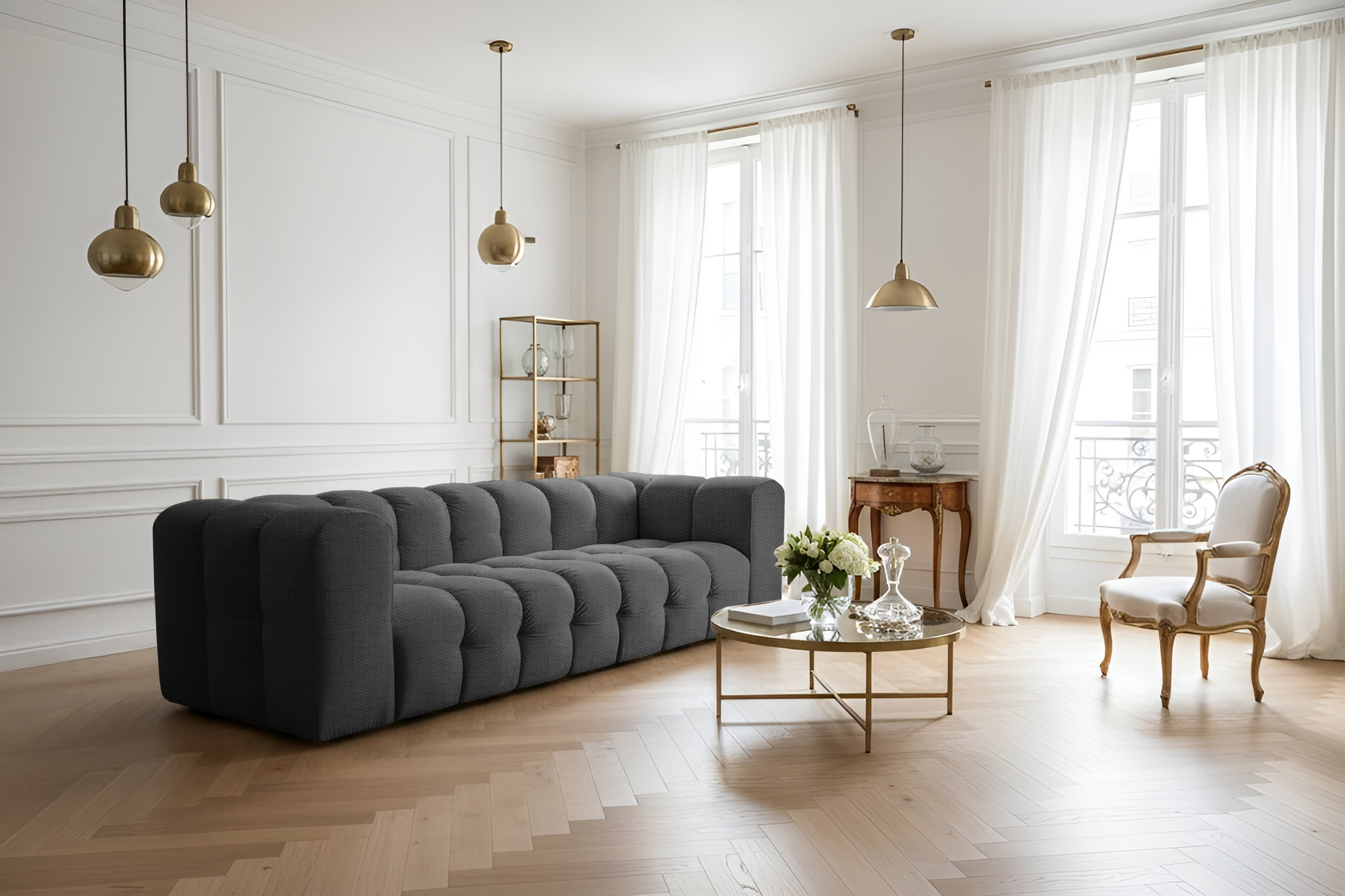 Baloo 4-Sitzer Sofa Anthrazit Moly 97